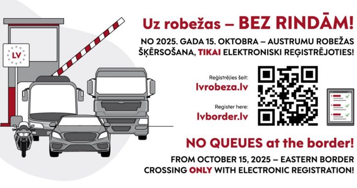 Šķērsot Krievijas un Baltkrievijas robežu – tikai pēc reģistrācijas elektroniskās rindas rezervācijas sistēmā