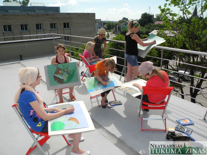 Šonedēļ Tukumā notiek jauno mākslinieku plenērs