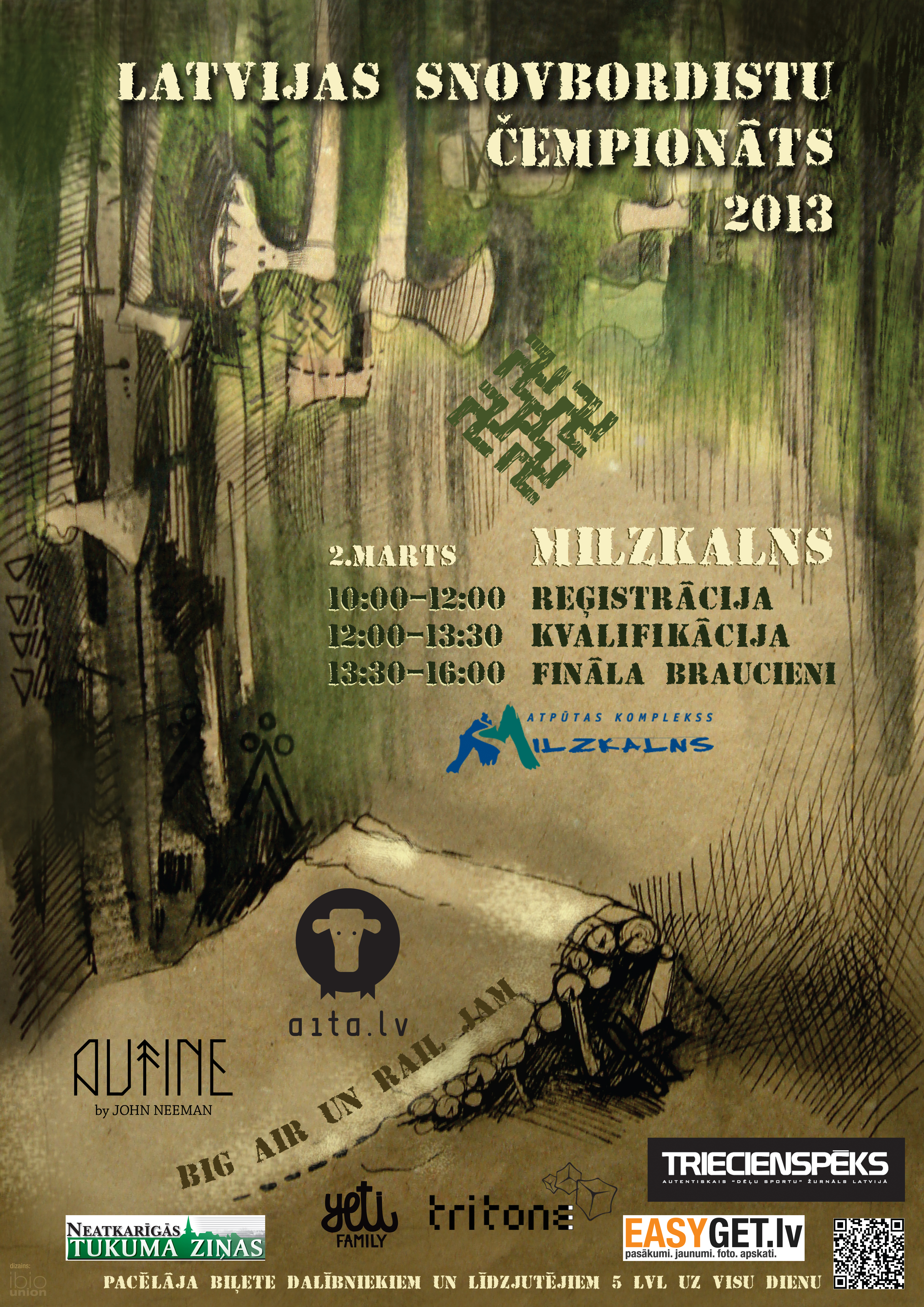 Latvijas snovbordistu čempionāts – Milzkalnā