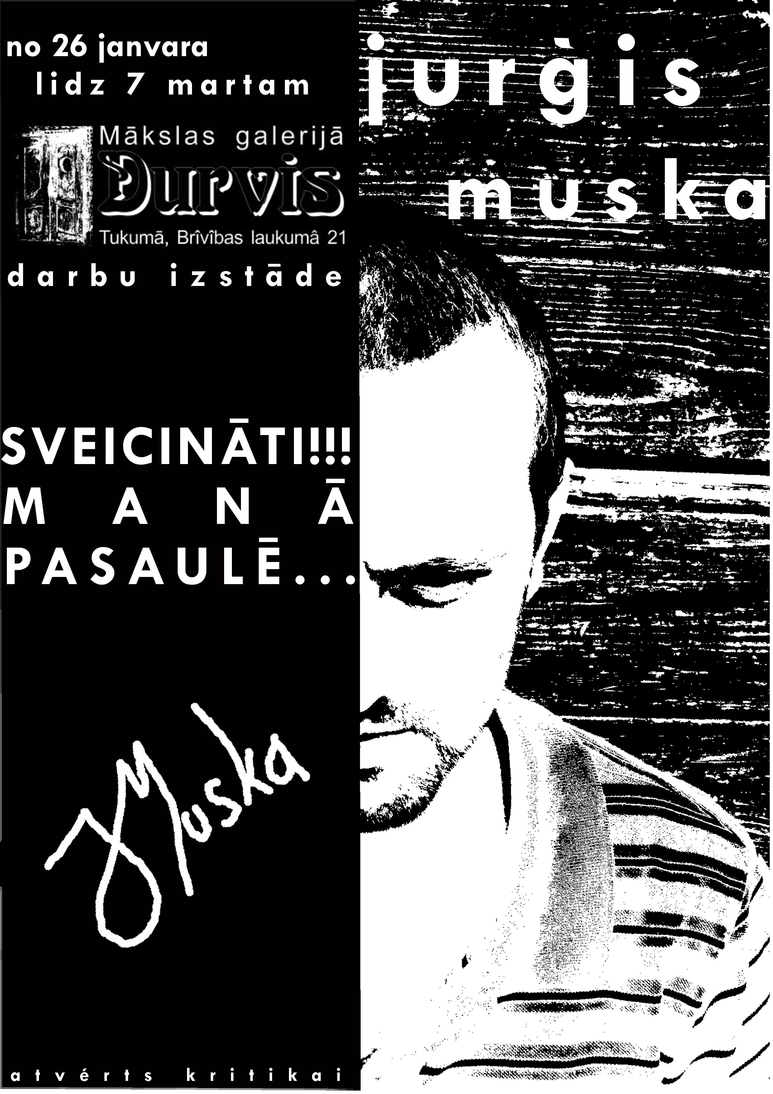 Mākslas galerijā «Durvis» izstāde «Sveicināti manā pasaulē»