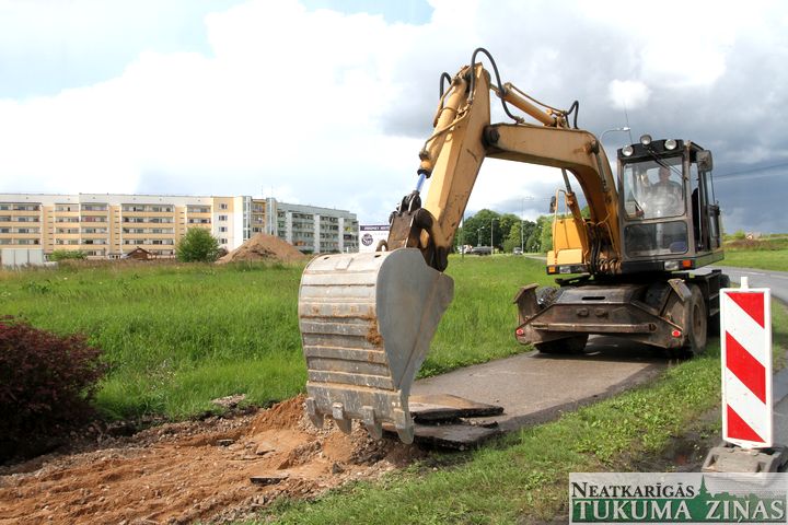 Smilšu ielā Tukumā sāk rekonstruēt siltumtrasi